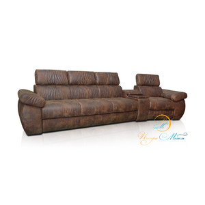 Прямой модульный диван Айпетри Комфорт (коричневый)